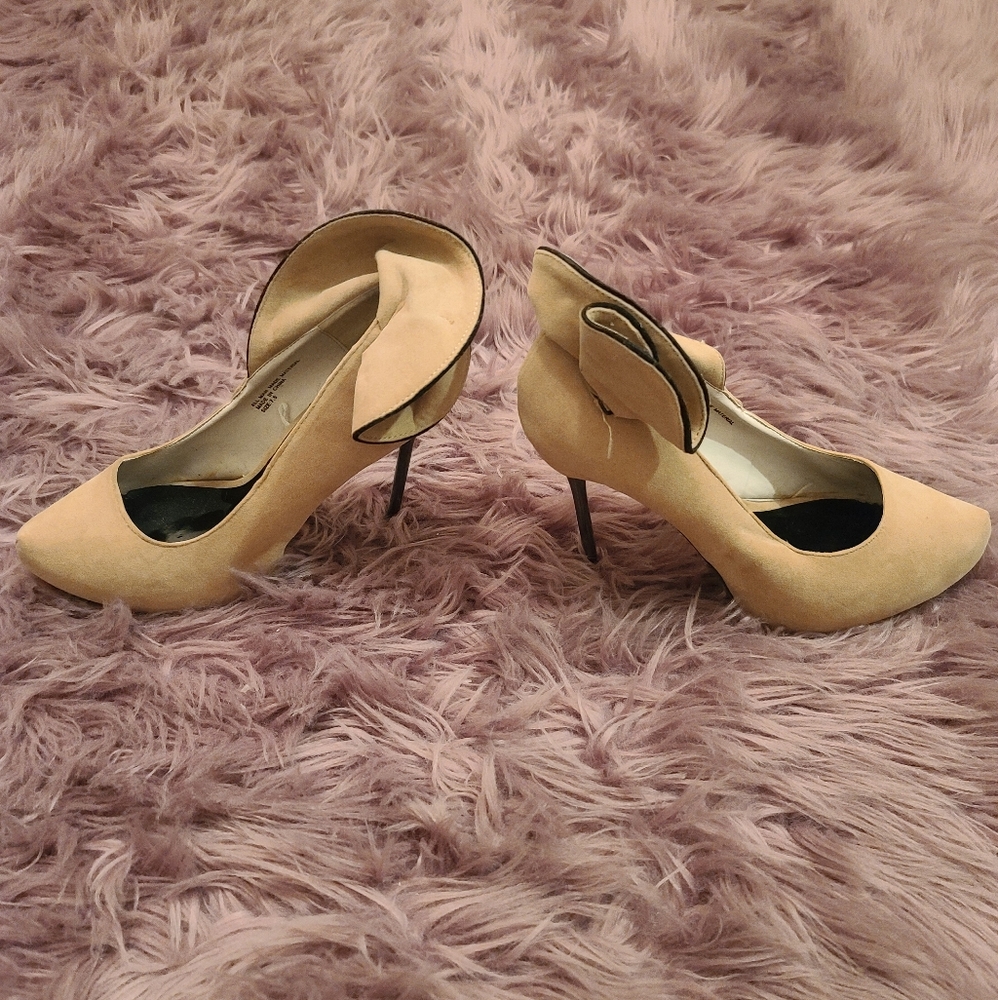 Tan High Heel Pumps